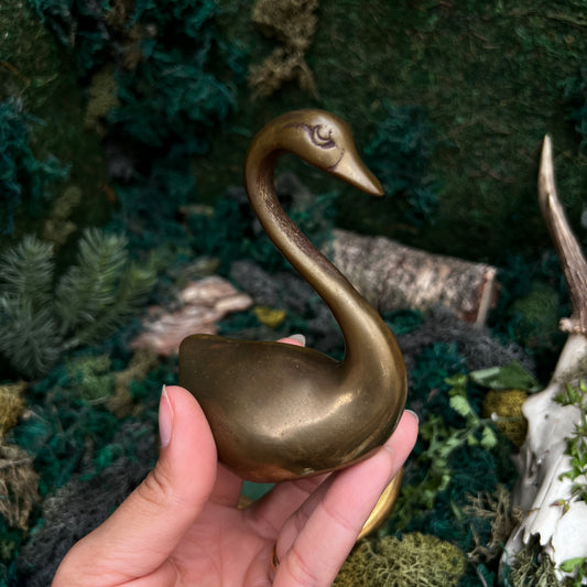 Brass Swan Statue CC53
