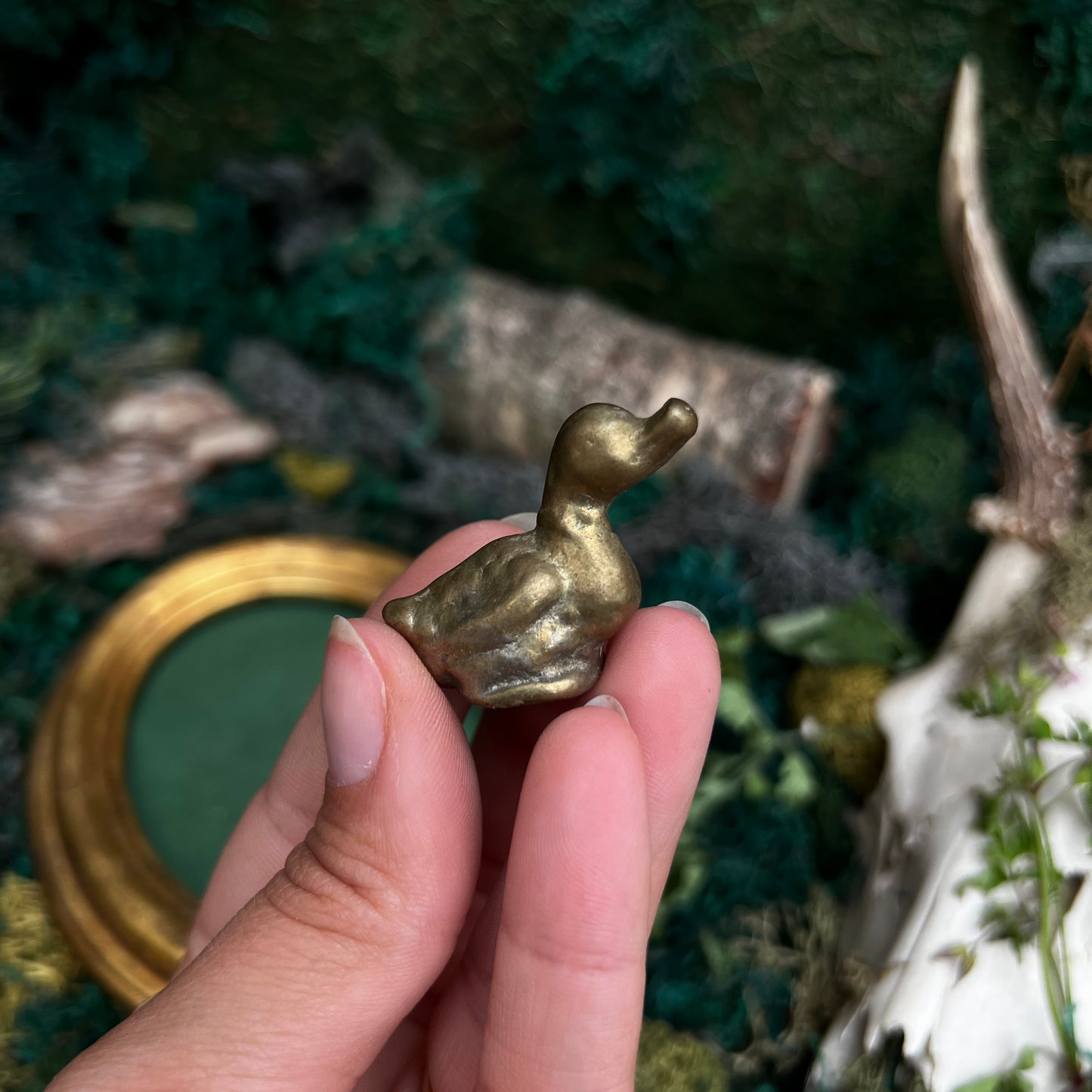 RESERVED Mini Brass Statue CC40