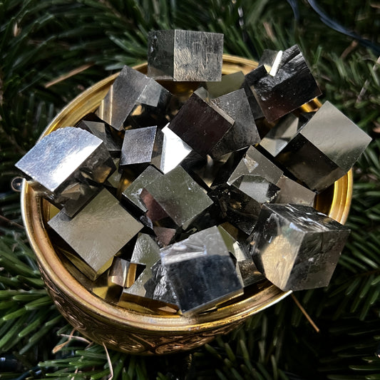 A+ Natural Pyrite Cube (Intuitively Picked)