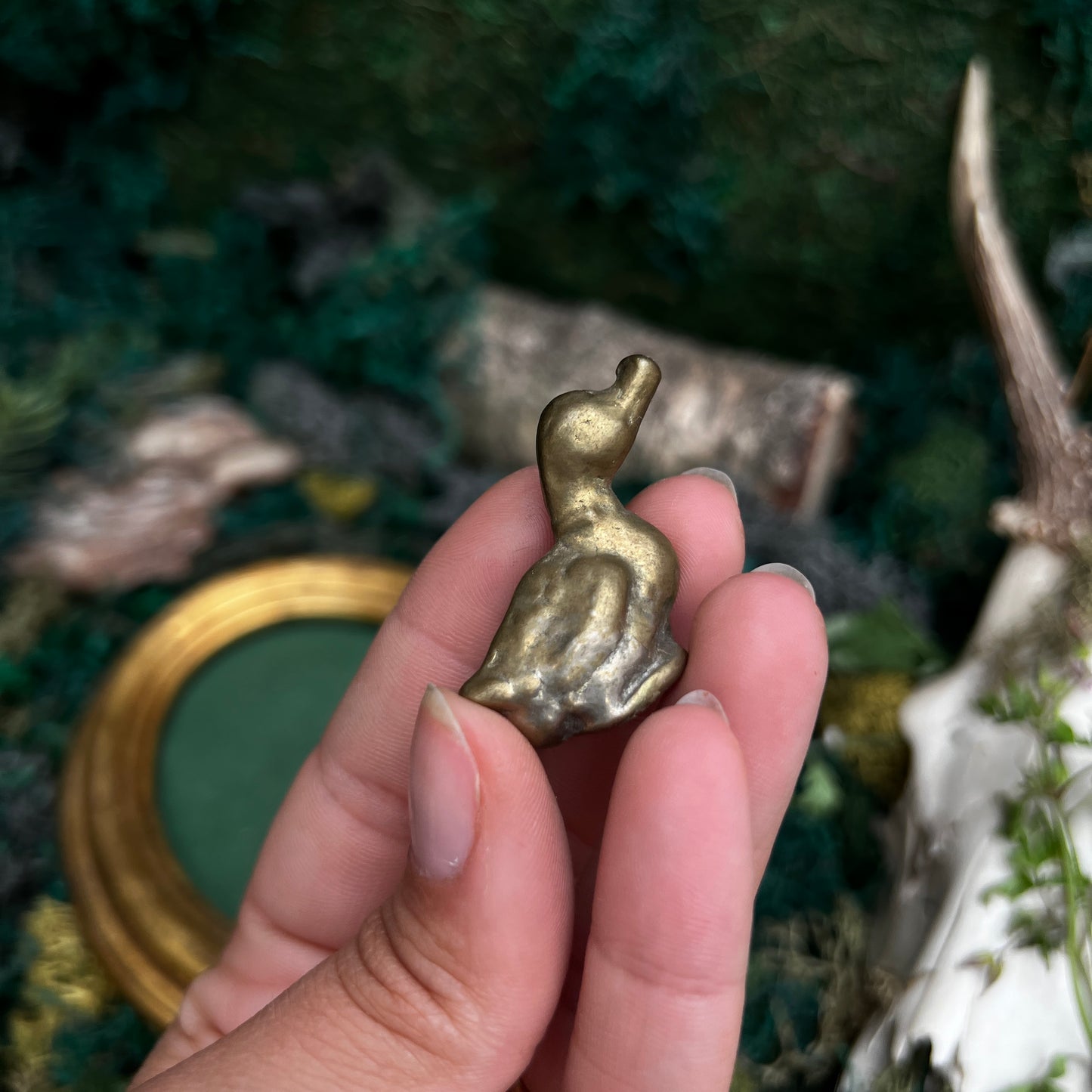 RESERVED Mini Brass Statue CC40