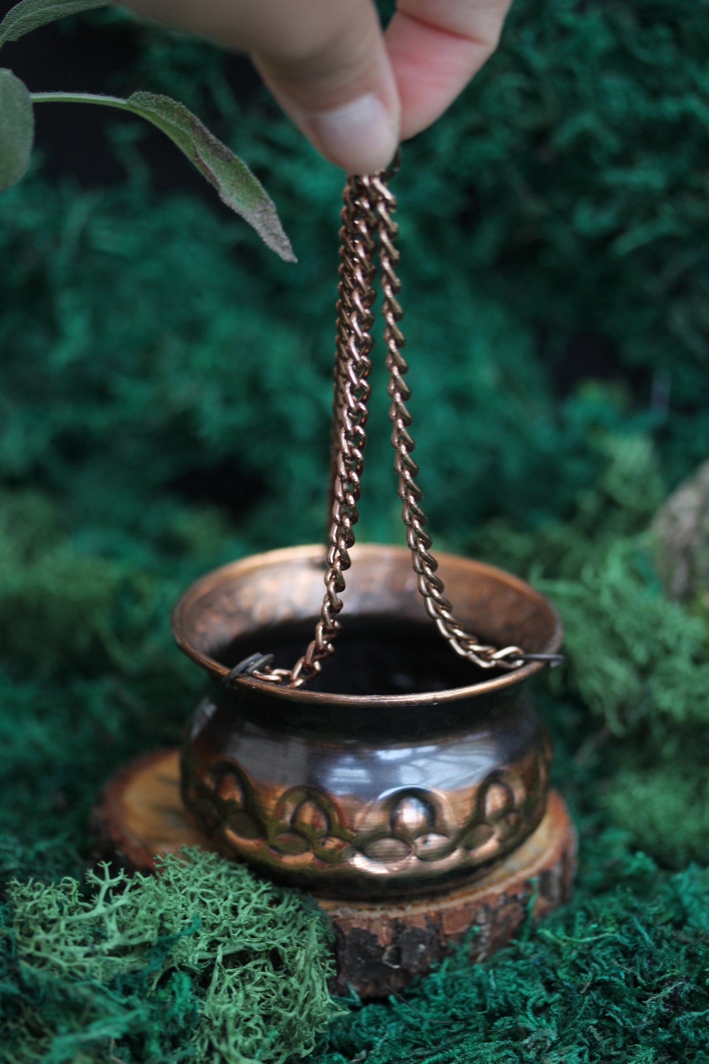 Hanging Copper Cauldron CC3