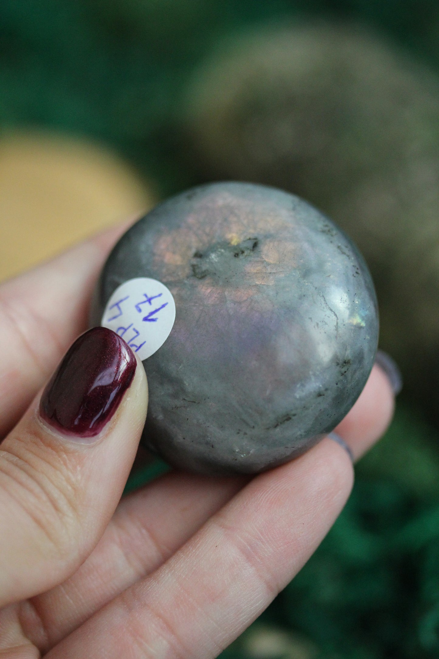 Purple Labradorite Palmstone PLP4