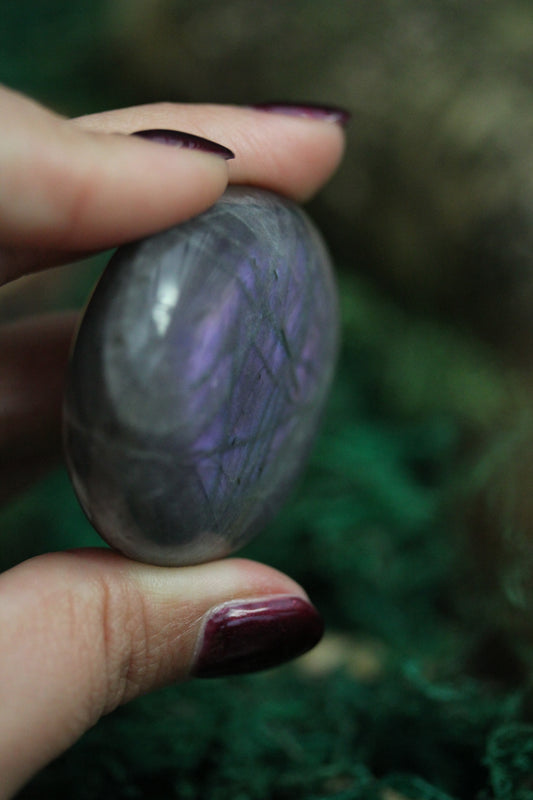 Purple Labradorite Palmstone PLP3