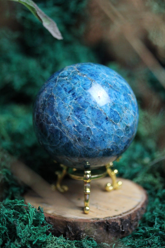 Blue Apatite Sphere BAS1