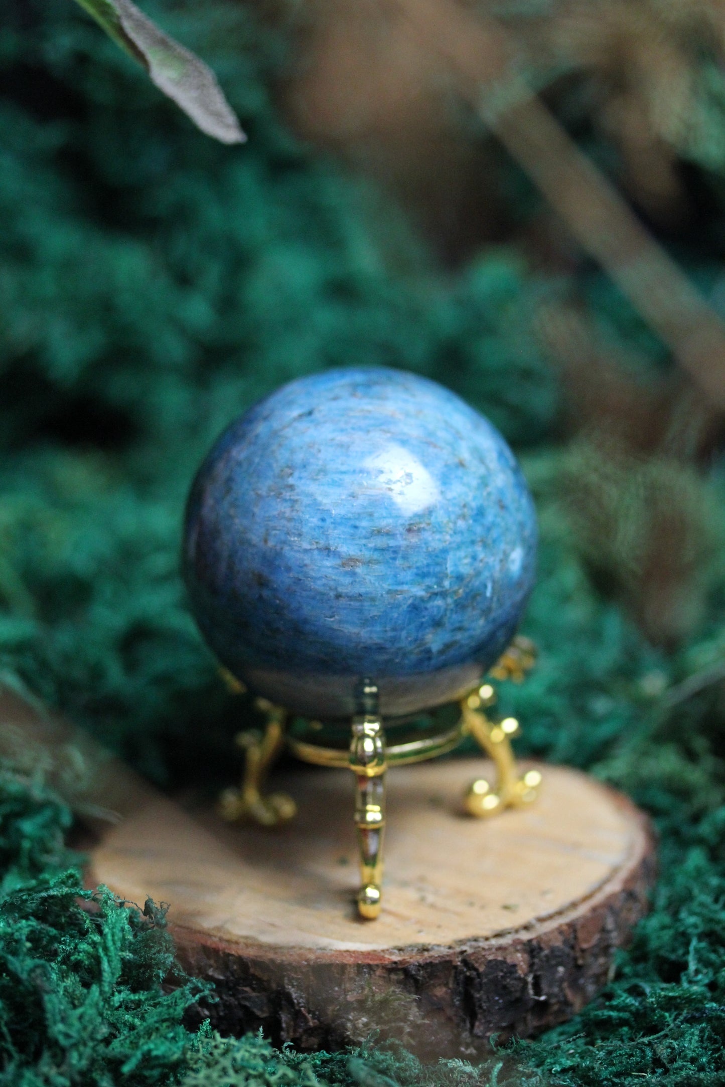 Blue Apatite Sphere BAS2