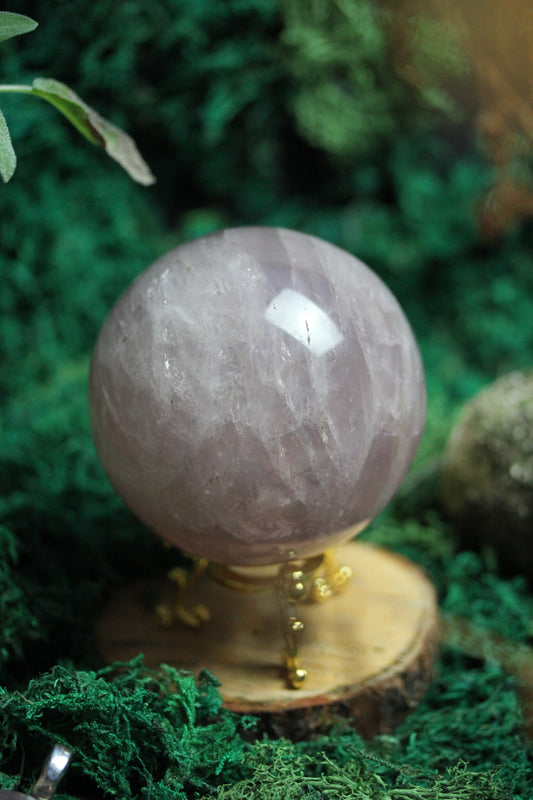 Rose Quartz Sphere with Asterism RQS6