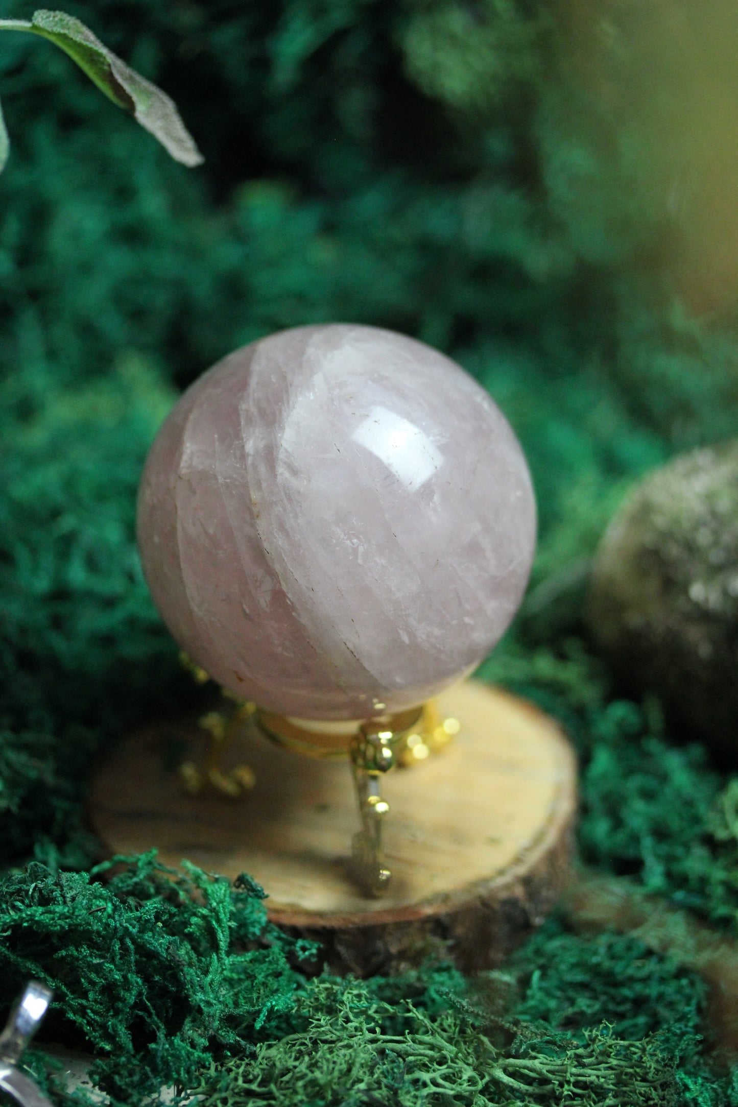 Rose Quartz Sphere with Asterism RQS2