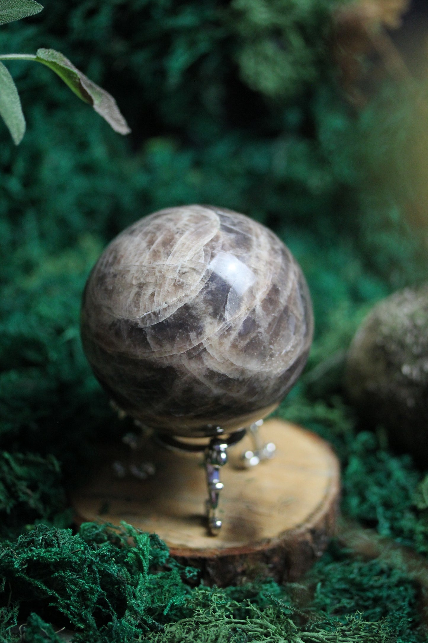 Black Moonstone Sphere BMS5