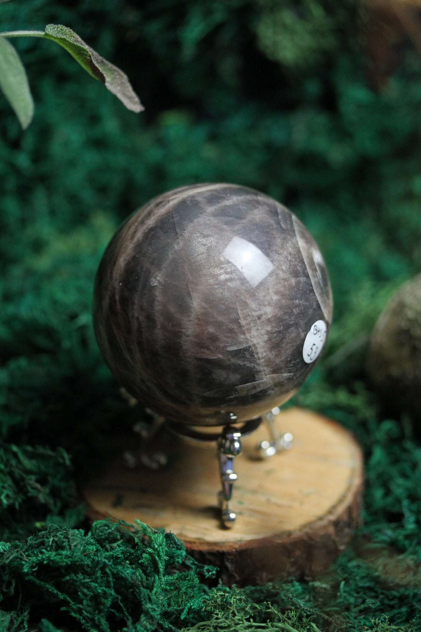 Black Moonstone Sphere BMS5