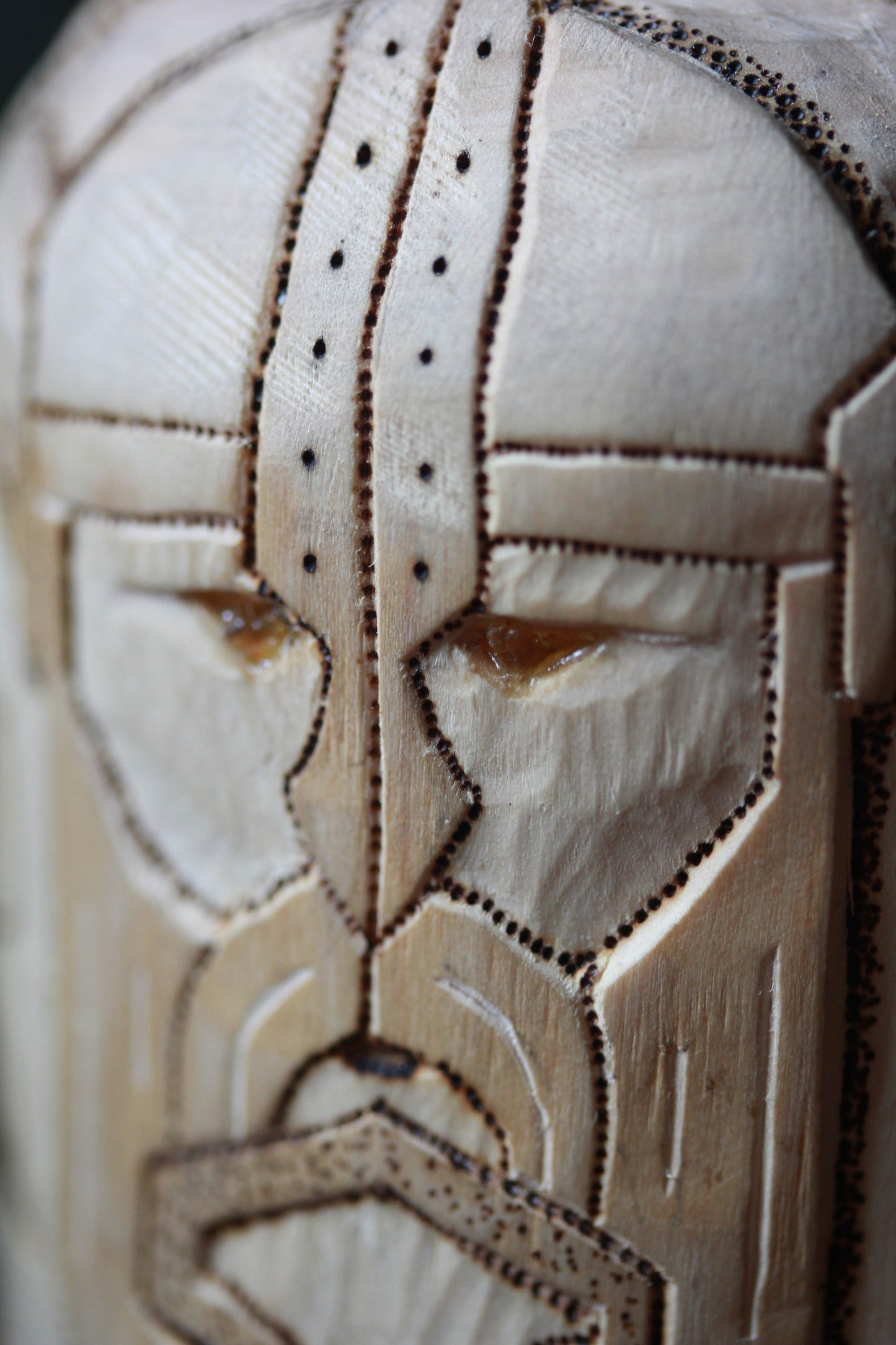 Handcarved Wooden Idol - Thor