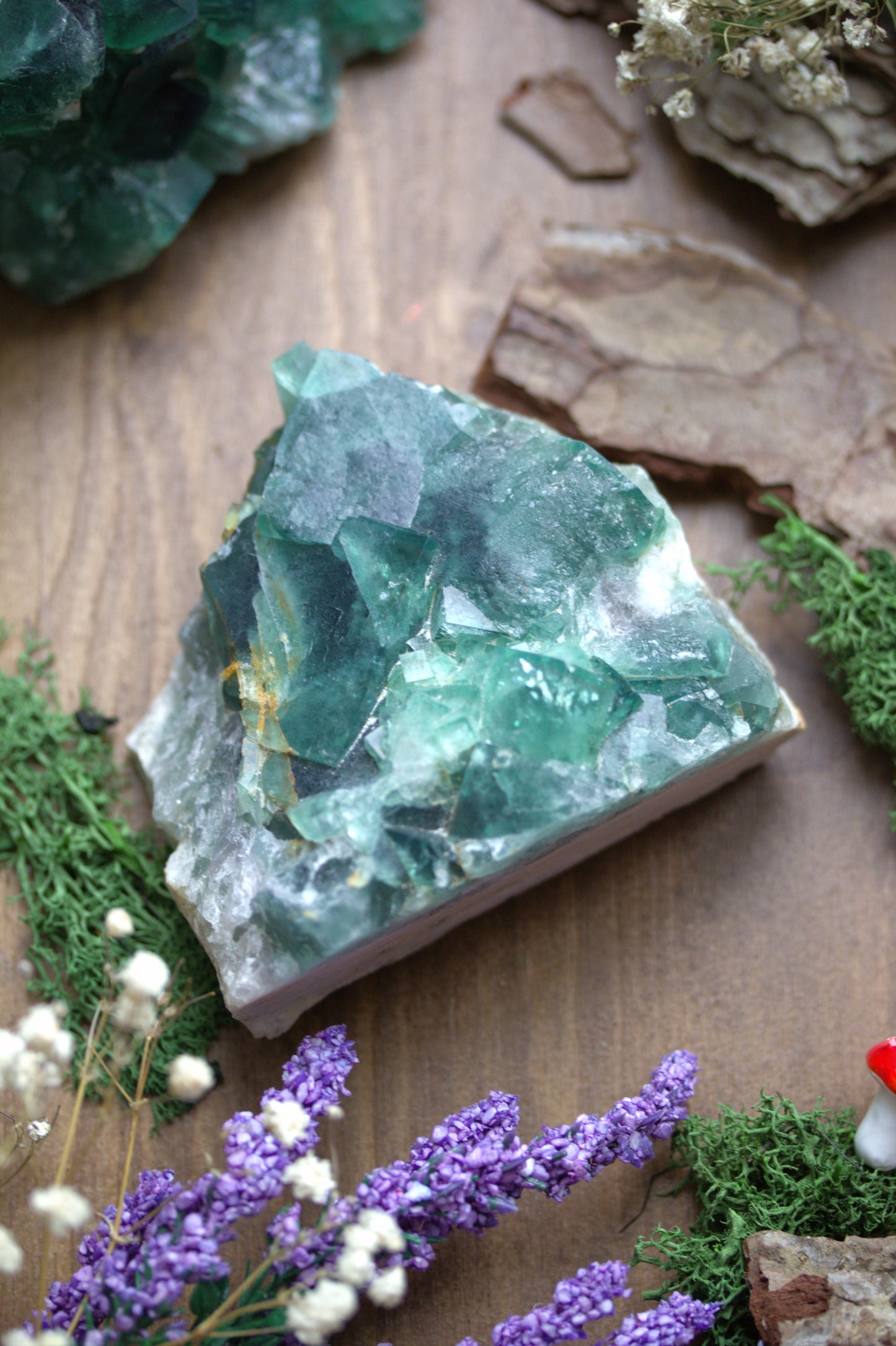 Raw Green Fluorite RF8