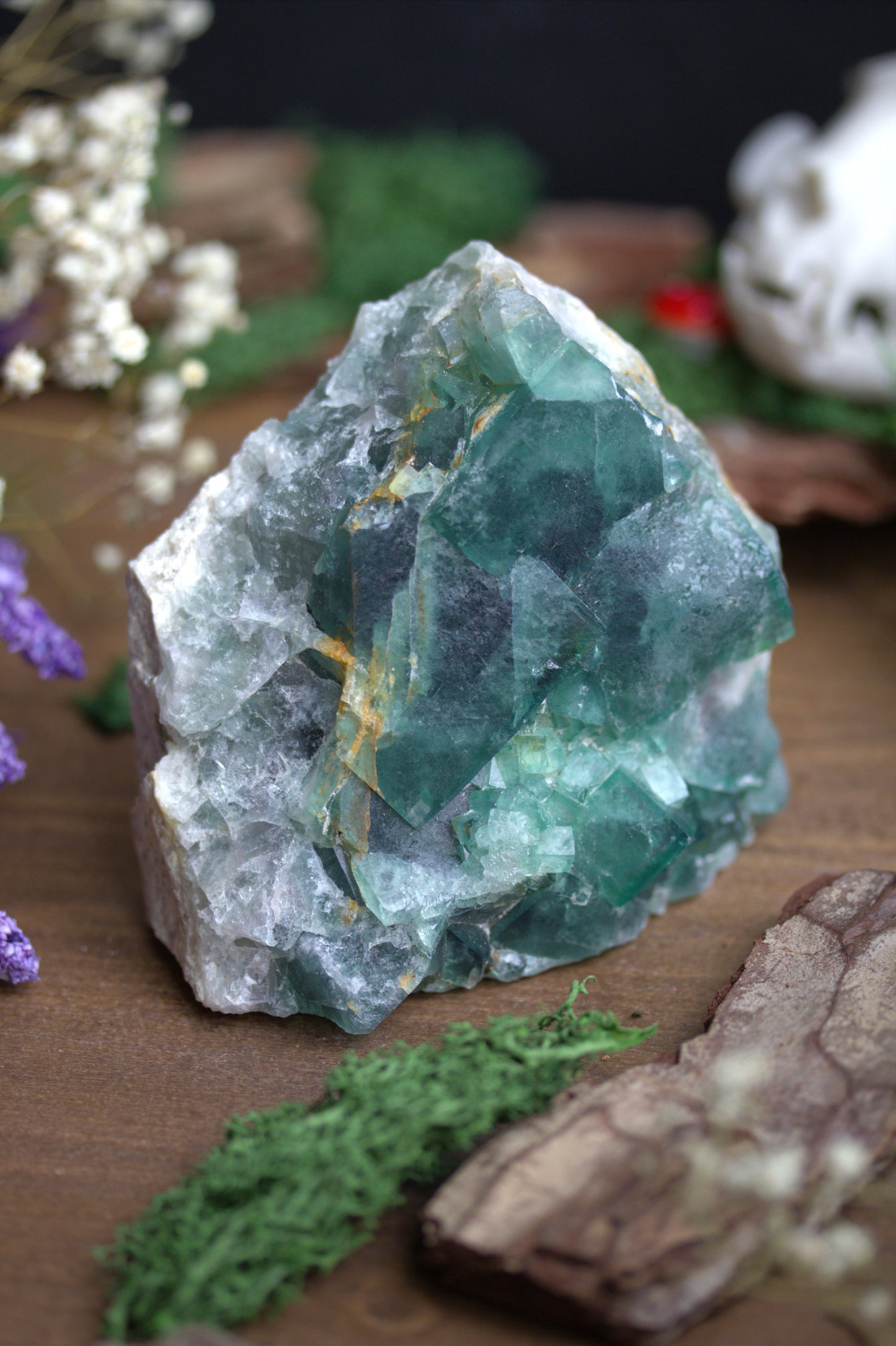 Raw Green Fluorite RF8