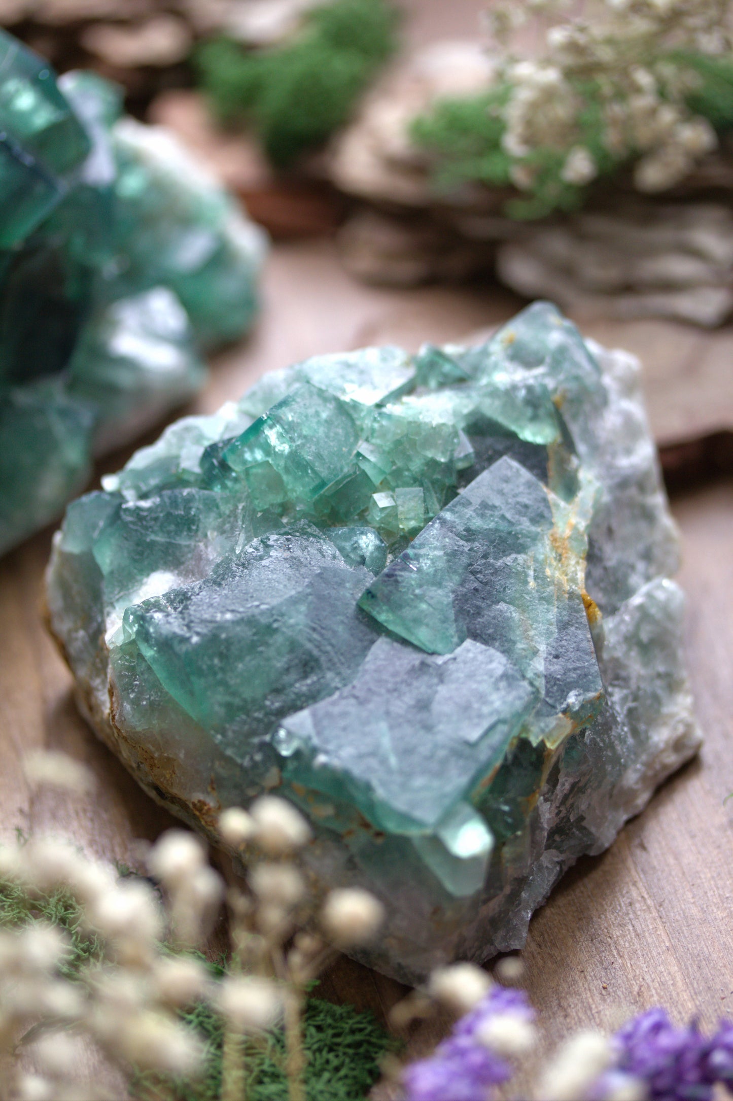 Raw Green Fluorite RF8