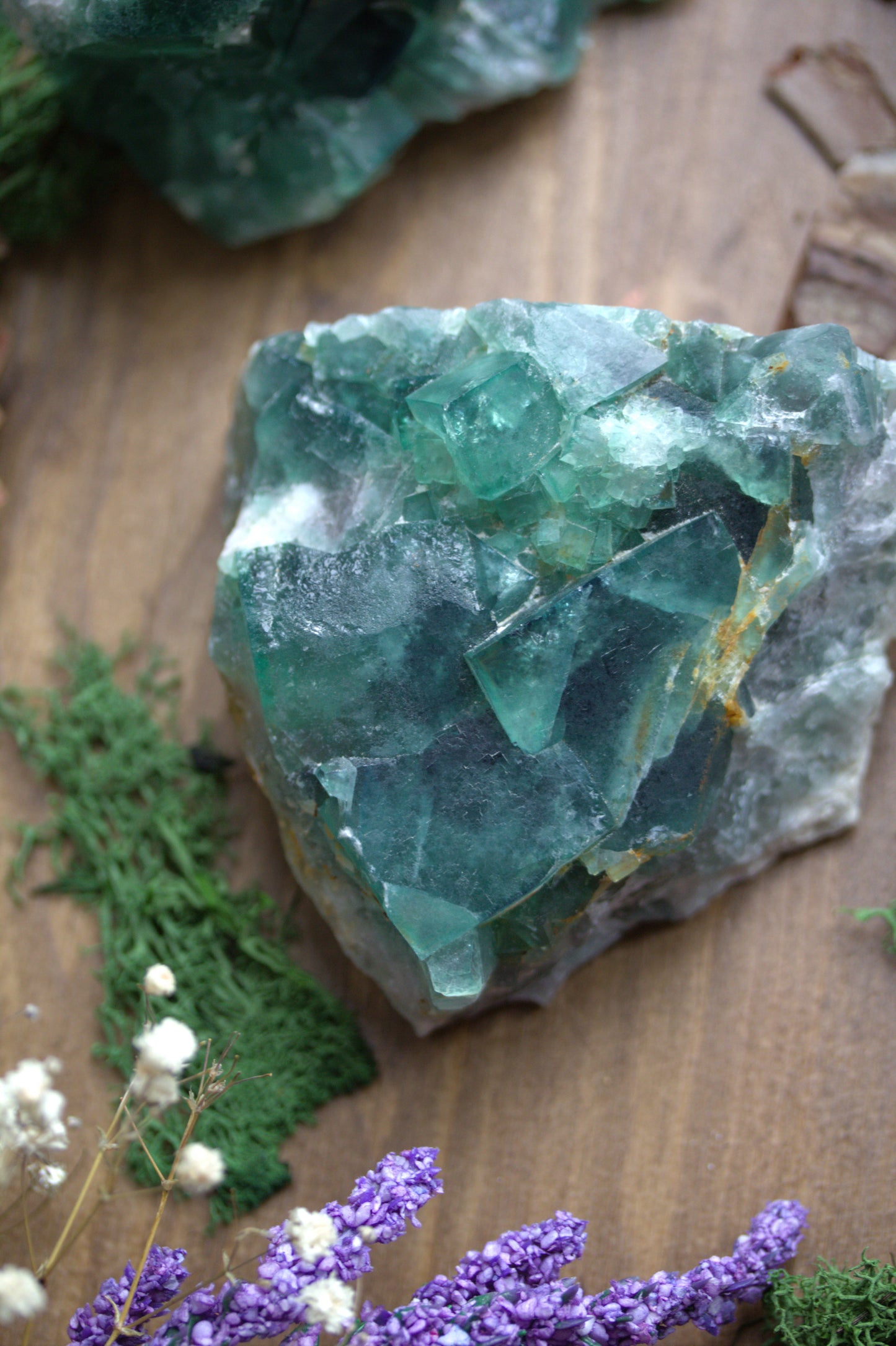 Raw Green Fluorite RF8